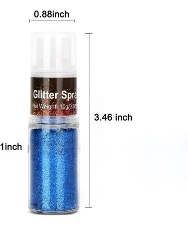 Maydear Holographic Glitter Spray - Cosmetic Grade for Face, Body, Nails - Silver Blue Pink - Perfect for Makeup, Festivals, Raves - Buy Online on GoSupps.com
