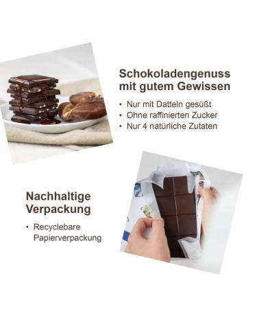 Makri Bio Dattel Chocolate - Vegan Fair Trade No Refined Sugar Lemon 57% (1 Board) - Sweetened with Dates for Healthy Indulgence - Buy Online on GoSupps.com