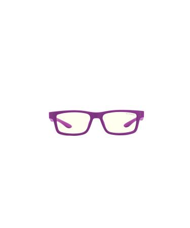Gunnar gaming and computer glasses- Cruz- naval navy frame lens tinting: clear (blocked 35% blue light and 100% UV light)- patented lens- reduces eye load and dryness Magenta '- Lens: Clear (35% Blue Light Protection) Small (Age 4-8)