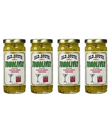 Old South Tomolives Pickled Green Tomatoes 8 Oz Jar (4 Pack)