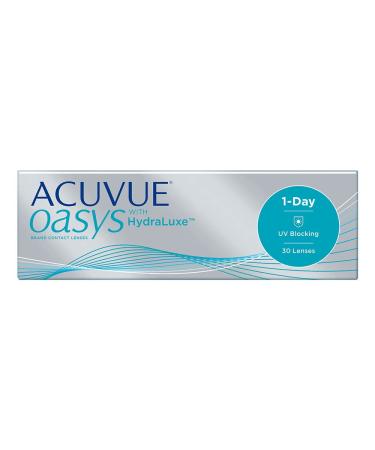 Acuvue Oasys 1-Day with Hydraluxe daily lenses soft 30 pieces spherical made of silicone-hydrogel -10.5 dioptries 8.5 millimeters 14.30 millimeters 30.0
