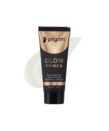 Glow Primer Lightweight Gel Based Velvety Matte Finish Blurs Pores Vit C+E Infused
