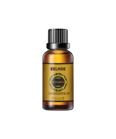 Yueci essential ginger oil for losing weight spa massage oils-anti-cellulite and anti-fat depot body wrap intensive treatment against orange skin 1.00 ml (1 Pack) brown