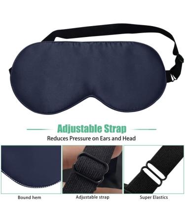 3 Pack Silk Sleep Mask Set - Adjustable Strap, 100% Pure Silk Eye Mask for Sleeping - Blocks Light, Reduces Puffy Eyes - BeeVines Gifts - Buy Online on GoSupps.com