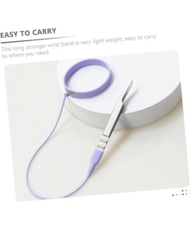 CRILSTYLEO Tweezers Silicone Bracelet Useful Eyelash Tool Eye Lash Separator Tool Ergonomic Lash Pro Tools Makeup Lash Applicator Makeup Lash Lengthening Mascara Purple - Buy Online on GoSupps.com