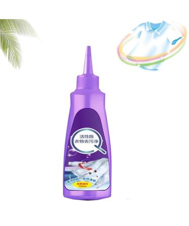 Active Enzyme Laundry Stain Remover White Shirt Guardian Garment Stubborn Stain Cleaner Oil Remover Active Enzyme Clothing Stain Remover Enzyme Laundry Stain Remover (Purple 1pcs) Purple 1pcs