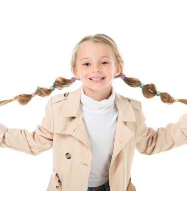 zhoushengmeizhuang 100 Pieces Hair Ties for Baby Girls Toddler Kids Hair Ties Soft Elastic Hair Bands Mini Ponytail Holders Baby Seamless Hair Bands for Kids - Buy Online on GoSupps.com