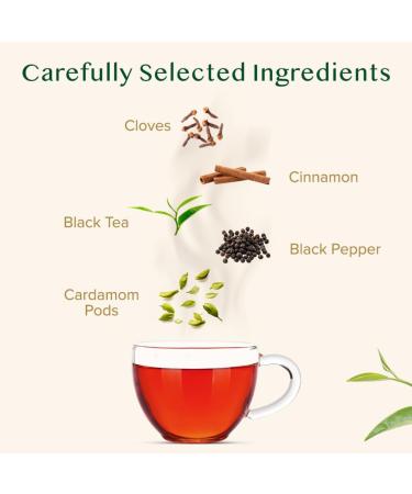 Vahdam Original Chai Spiced Black Tea 200g | Authentic Masala Chai | Premium Blend of Cinnamon Cardamom Cloves & Black Pepper | Brew Your Perfect Chai Latte - Buy Online on GoSupps.com