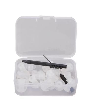 Hearing amplifier cleaner portable safe washable ergonomic professional listening amplifier dome with box for seniors while traveling (m)
