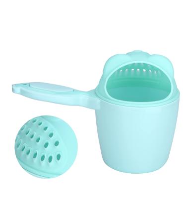 Baby Bath Rinse Cup - Tear-Free Shampoo Rinser Mug | Removable Waterfall Bathing Bucket for Kids (Green) - Safe & Easy Hair Washing - Buy Online on GoSupps.com