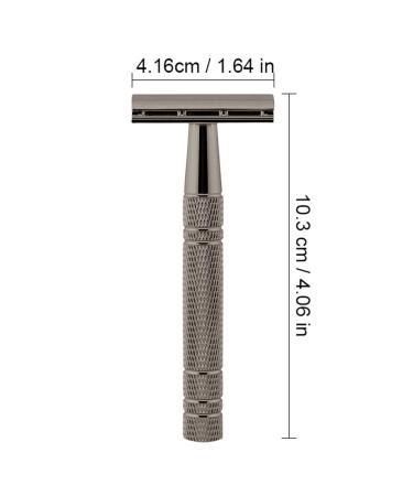Safety Edge Stainless Steel Cutter for Women - Double Edge Rose Gold Shaving Razor with Zinc Alloy Handle | Perfect for Home Travel & Camping - Buy Online on GoSupps.com