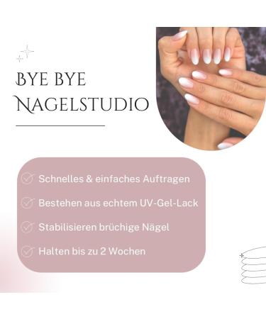 Nail Film Self-Adhesive | UV Hardening Gel for Perfect Manicure | Beige UV Nail Foils & Stickers | Geln gel for Easy Application - Buy Online on GoSupps.com