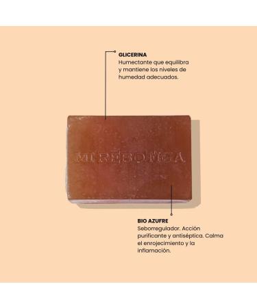 MI REBOTICA | Organic Sulfur Soap | Acne Treatment | Facial Soap for Oily and Acne Prone Skin | Powerful Anti-Acne Cleanser | - Buy Online on GoSupps.com