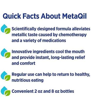 MetaQil Oral Rinse | Taste Disorder Relief with Natural Ingredients | Freshens Breath | 8 oz Bottle | 1 Count - Buy Online on GoSupps.com