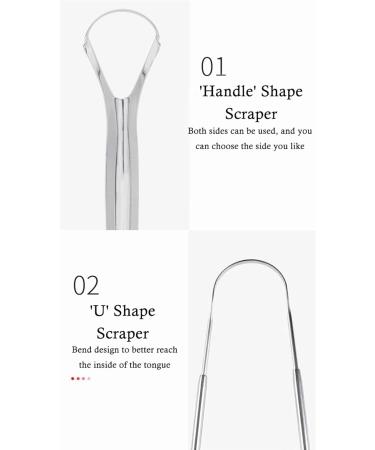 Stainless Steel Tongue Scraper for Fresh Breath and Dental Hygiene - Buy Online on GoSupps.com