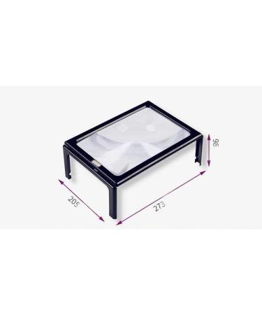 Screen Magnifier Large LED Reading Magnifier Magnifying Desktop Chest with 3 Elderly Large Rectangular Lens A4 Full Page Reader 205 * 273 * 98 mm Magnifier with LED Light - Buy Online on GoSupps.com