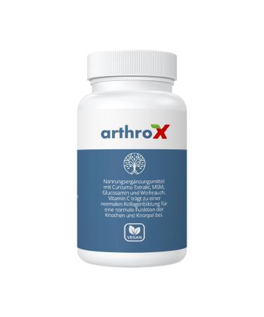 ARTHROX Premium capsules purely plant-based vegan - capsule with high doses of turmeric extract piperine and frankincense