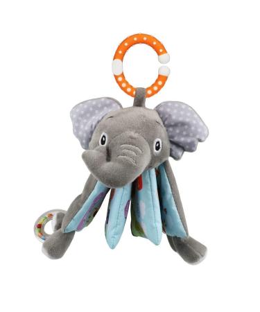 Fish Soft Cloth Book for Babies and Toddlers - Jungle Farm Animals Theme with Teether Ring and Rattle Toy - Buy Online on GoSupps.com