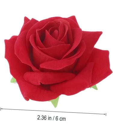 FRCOLOR 2 1 Rose Clips for Hair Rose Hair Accessories Flower Hair Accessories for Women Flower Pins for Clothes Red Brooch Room Accessories Rose Hair Clips for Girls Bride Wedding Mexico medium Red - Buy Online on GoSupps.com