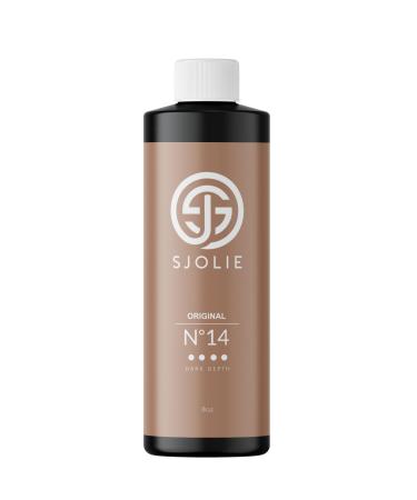 SJOLIE Spray Tan Solution - No. 14 - Dark Depth Tanning Spray | Hydrating Sunless Tanner for Long Lasting Dark Bronze Finish (8oz) 8 Fl Oz (Pack of 1)