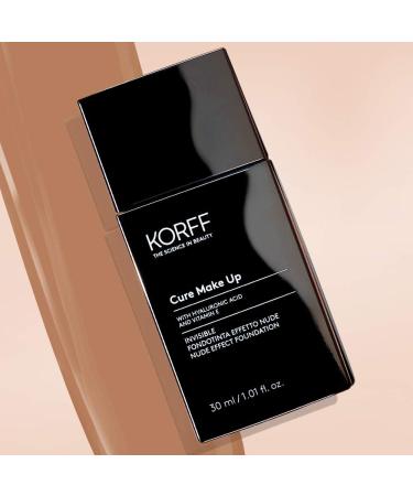 Korff Invisible liquid makeup nude effect medium to low coverage modular light and silky texture enriched with hyaluronic acid 06 30 ml - Buy Online on GoSupps.com