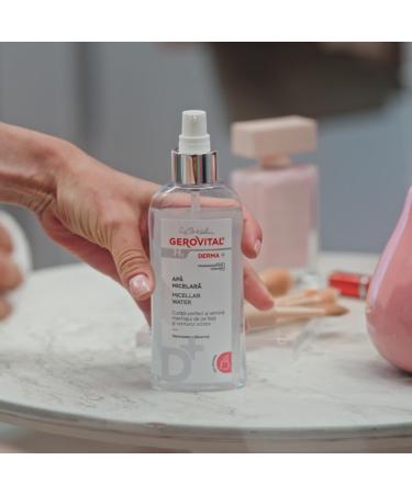 Gerovital H3 Eau micellaire Derma+ Derma+ Dermato-Cosm tique pour le visage et les yeux | Pour peaux sensibles | Lubrification douce r duit les rougeurs test e dermatologiquement 150 ml - Buy Online on GoSupps.com