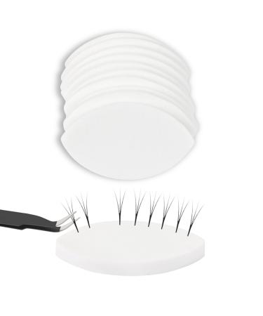 MIDELONG Lash Sponges for Practice Eye Shaped Practice Sponge Lash Map Sponge Cosmetic Makeup Sponge Disposable Eyelash tools Eyelash Extension Beginners Supplies Kit for Women White Pack of 10