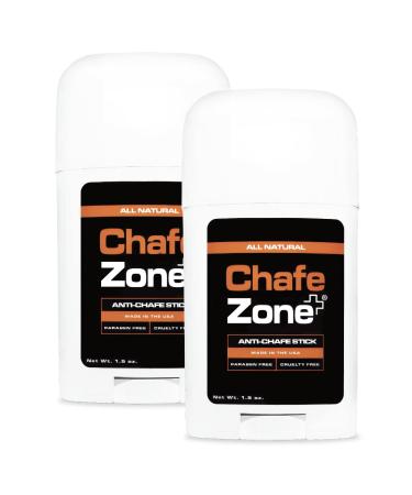 Chafezone Chub Rub Stick - 100% Natural Anti Chafing Stick - Thigh Rescue Friction Defense Stick - Anti Chafe Stick Reduces Rubbing and Irritation - 1.5 Ounce 1.50 Ounce (Pack of 1) Orange