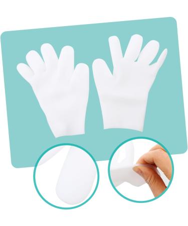 PLAFOPE 1 Pair Moisturizing Gloves Anti- Drying Beauty Mitten Moisturizing Gel Gloves Mittens Cosmetics Black Cotton Gloves Women Overnight Gloves for Dry Hands Moisture Gloves Sebs White - Buy Online on GoSupps.com