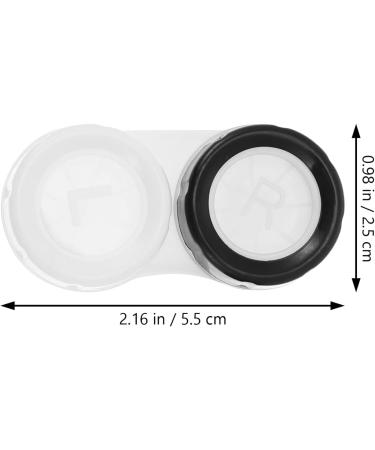 HEALLILY Contact Lens Case - 5PCS Travel Container Set with Tweezers & Mirror | Perfect for Outdoor Use - Random Colors - Buy Online on GoSupps.com