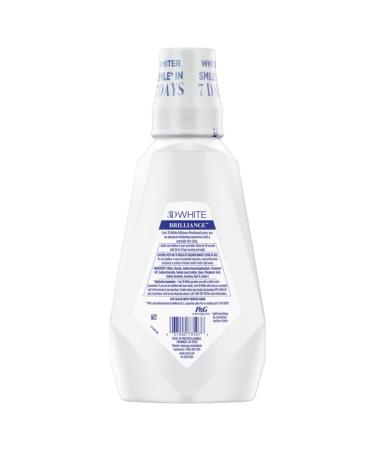 Crest 3D White Brilliance Whitening Mouthwash Alcohol Free Clean Mint 1L (33.7 fl oz) Pack of 6 - Buy Online on GoSupps.com