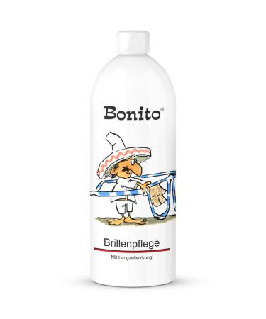 Bonito glasses care - glasses care with anti -fitting & antistatic effect - natural & sustainable - anti -fitting spray coating glasses care spray - 1 liter refill bottle