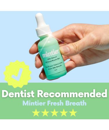 Mintier Natural Oil-Based Breath Mint Drops - 120 Servings, No Sugar, Lasting Breath Freshener - Dentist Recommended - 1oz Pack - Buy Online on GoSupps.com