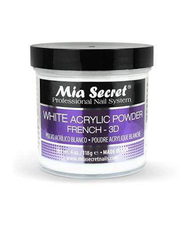 Mia Secret French - 3D Acrylic Powder, White, 2 Ounce 2 Ounce (Pack of 1)