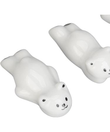 Cute Bear Nail Art Pen Holder Ceramic Material Stable Base Set of 4 Nail Art Pen Bracket Desktop Organizer for Home and Salon - Buy Online on GoSupps.com