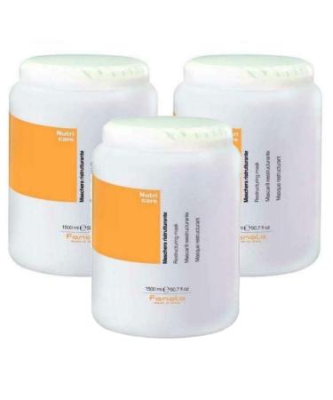Pack of 3 Fanola Nutri Care restructuring masks - 1500 ml
