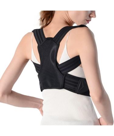 Anti-Hunchback Corrector Adult Men and Women Sitting Posture Correction Belt Shoulder Straight Back Posture Correction Belt Black XL Black XL - Buy Online on GoSupps.com