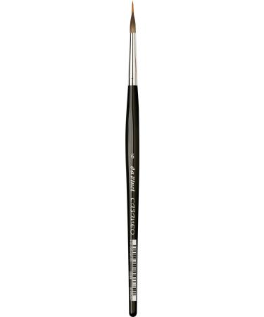 da Vinci Watercolor Series 5599 Size 6-Inlaid Liner-Casaneo New Wave Synthetics-Vegan-Made in Germany  6  Black Inlaid liner 6