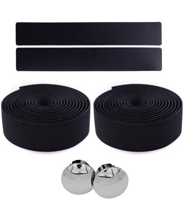 KINGOU EVA Road Bike Handlebar Tape - Black (2PCS/Set) | Bicycle Bar Wraps - Premium Quality - Buy Online on GoSupps.com