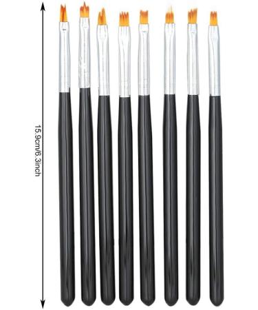 DIY Manicure Brush Set - 8 Pcs Soft Bristle Pens for Beautiful Flower Patterns - Buy Online on GoSupps.com