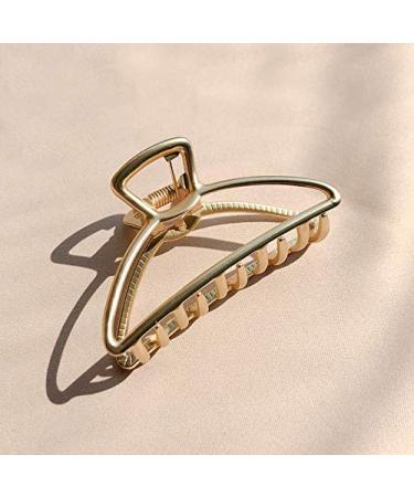 TANG SONG Large Metal Hair Claw Clips 4-Pack - Silver, Gold, Rose Gold, Black | Women's Hair Catch Barrette Jaw Clamp for Half Bun Styling - Ideal for Thick Hair - Buy Online on GoSupps.com