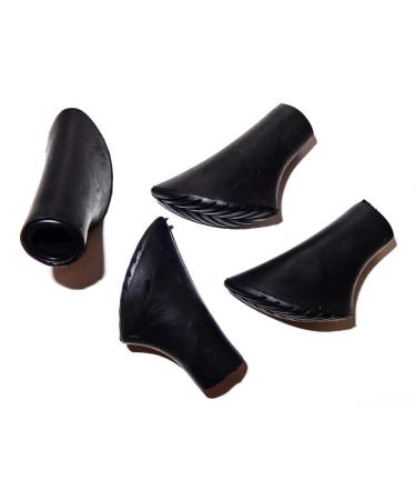 Eurobatt 4X rubber buffer replacement feet for Nordic Walking poles pads black - Buy Online on GoSupps.com