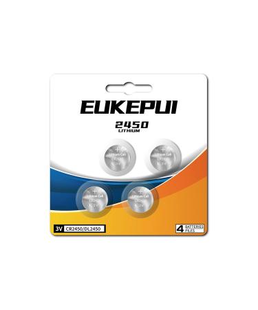 CR2450 Battery DL2450 3V Lithium Battery-4 Count