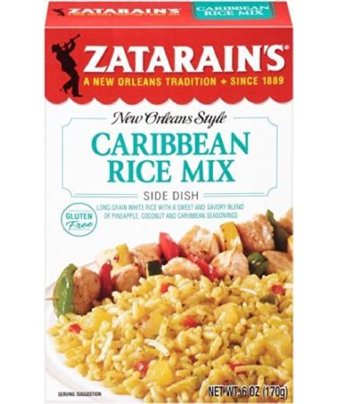 Zatarain's, New Orleans Style, Caribbean Rice Mix, 6oz Box (Pack of 6)