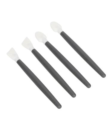 Reusable Swabs Durable Flexible 4 Pieces Silicone Makeup Brush Multipurpose Waterproof Compact for Lip Makeup