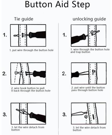 Dressing Aid Tool for Arthritis & Elderly - 2 Pack Button Hook and Zipper Pull Assist - Buy Online on GoSupps.com