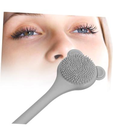 Beaupretty Cleaning Brush 4 pcs Silicone Brush Nasal Wash Brush Grey Silicone Cleaning Facial Cleansing Tool Skin Care Brush Nose Cleaner Brush Nasal Brush Double Sided Beauty Tools - Buy Online on GoSupps.com