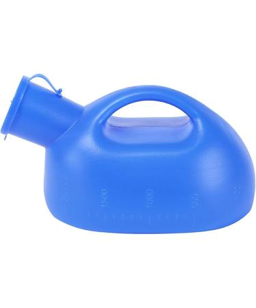 Urinals for Men -Night Use - 2000mL Thick Plastic Mens Bedpan Bottle with Screw-on Lid - Spill Proof Portable Pee Bottles Use in Bed Travel Urine Collection Containers Happy - Buy Online on GoSupps.com