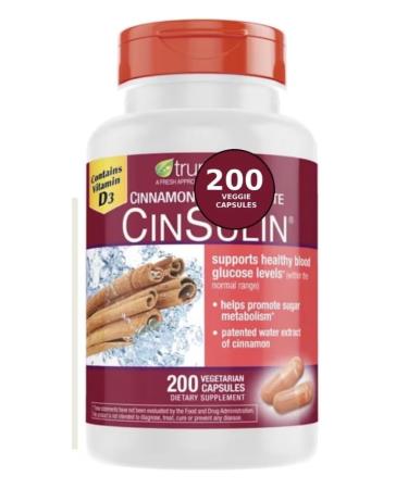 Advanced Strength Cinssulin Cinnamon Chromium Picolinate Vitamin D3 Cinnamon 500 Mg Chromium Picolinate 400 Mcg Vitamin D3 500 Iu 200 Capsules