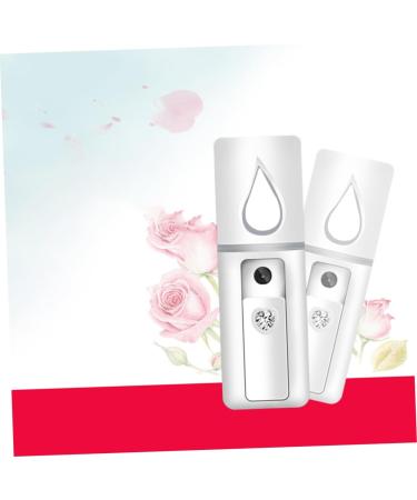 Beatifufu 2pcs Face Sprayer Cool Face Mist Steamer Mini Face Humidifier Handheld Facial Sprayer White - Buy Online on GoSupps.com